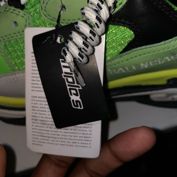 Balenciaga triple S Lime green